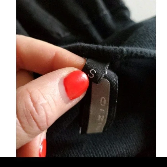 Inizio Italy Black 100% Linen Lagenlook Bubble Hem Midi Dress Womens S Art  Wear - Picture 8 of 13